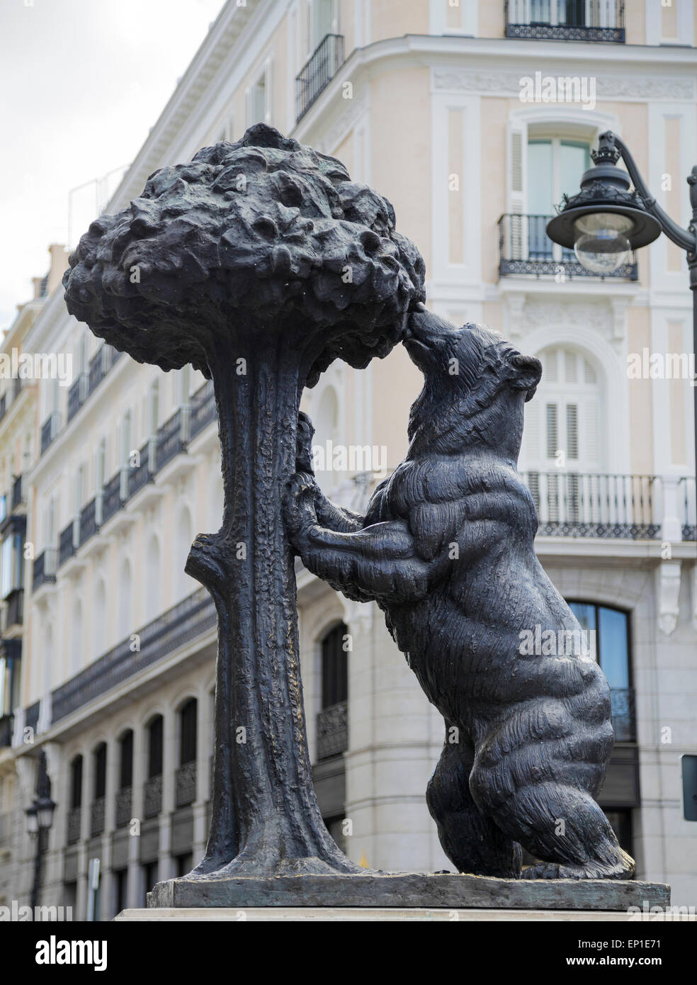 statue Bear and the Madrono Tree the symbol of Madrid in Sol Square, Puerta del Sol, Madrid