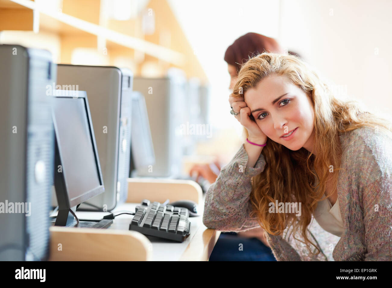 Portrait of a young student posing Stock Photo - Alamy