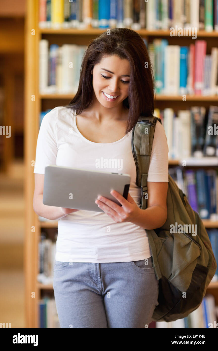 Student using a tablet computer Stock Photo - Alamy