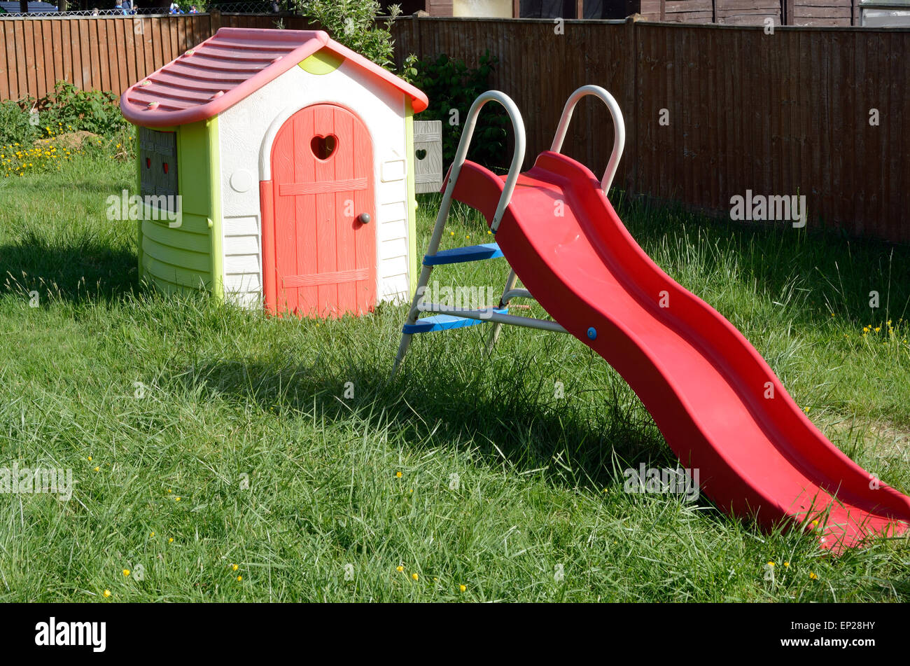 wendy house and slide