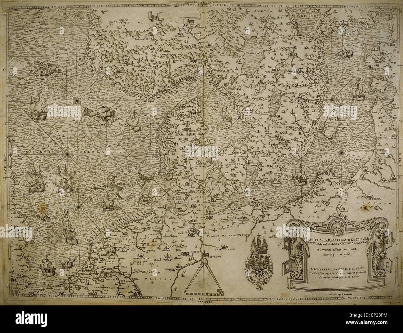 Made by Michaelis Tramezini, 1558. Printed by Iacobus