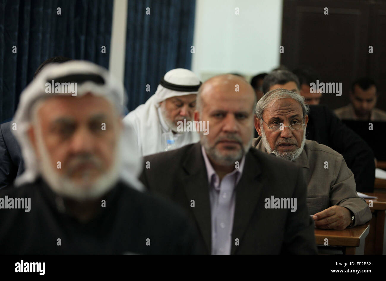 Gaza City, Gaza Strip, Palestinian Territory. 13th May, 2015. Members