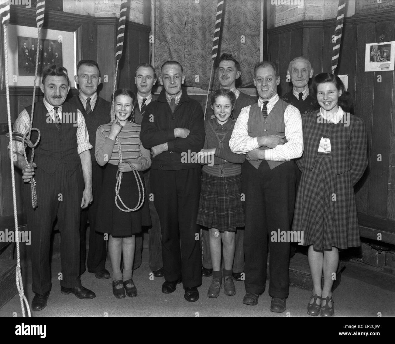 Church bell ropes ringing hi-res stock photography and images - Alamy