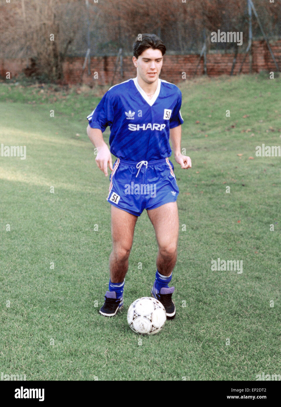 Manchester United youth team player Ben Thornley, November 1991. Stock Photo