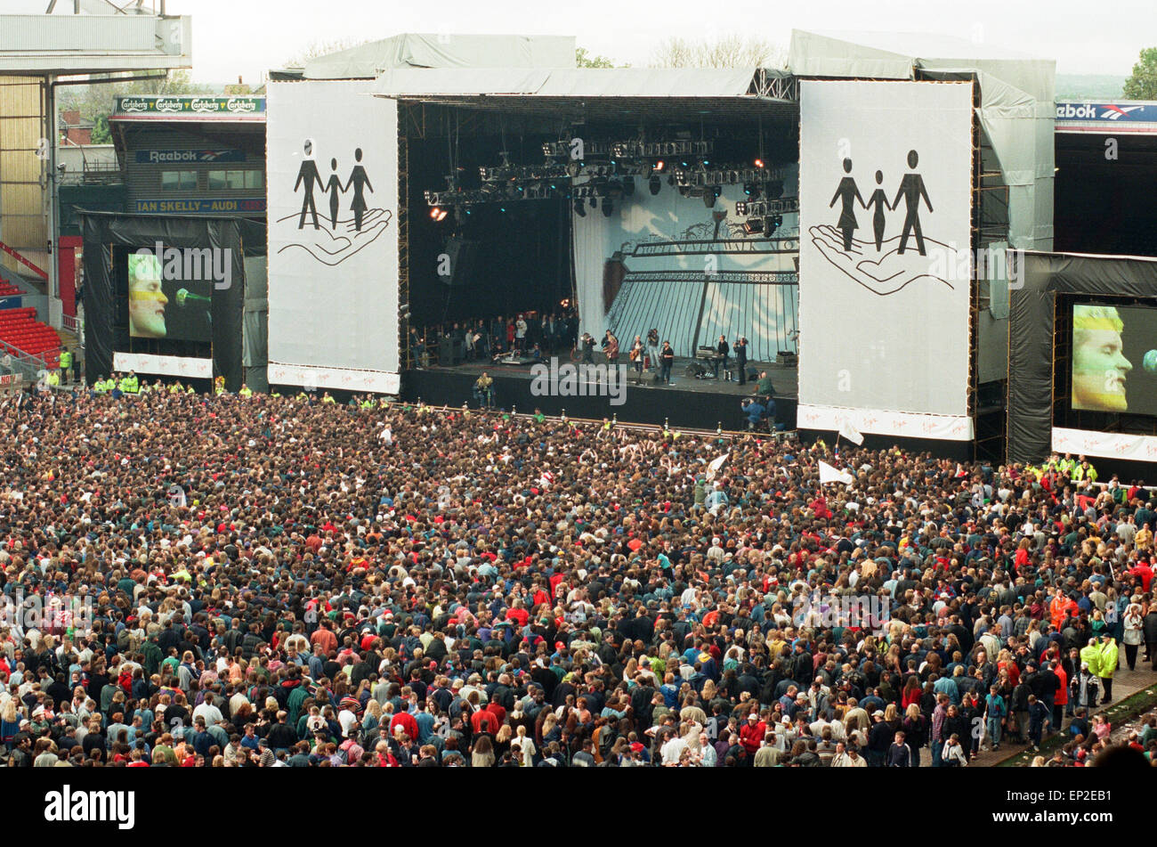 The Hillsborough Justice Concert held at Anfield, Liverpool. Part of