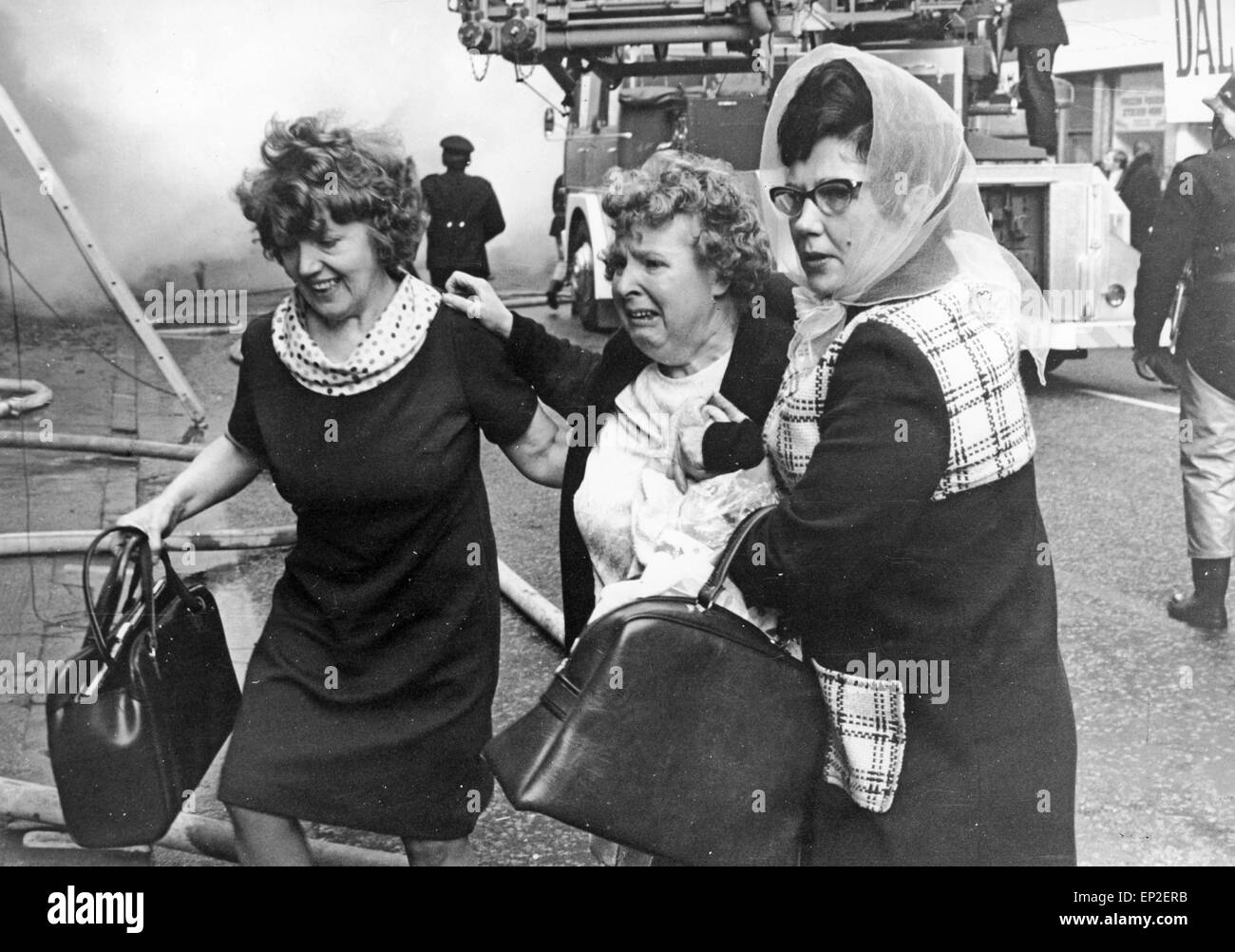 Fire at Maryhill Road Glasgow. Fire breaks out in an unoccupied