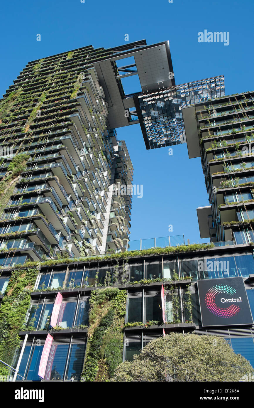 One central park development of residential and retail in Chippendale,Sydney by Frasers property group architect jean nouvel Stock Photo