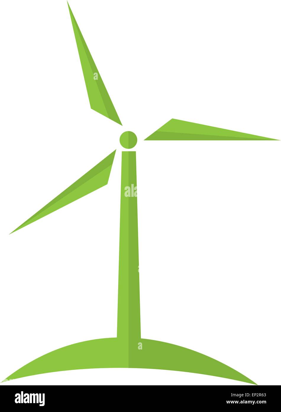 Wind turbine alternative energy. Ecology concept Stock Vector Image ...