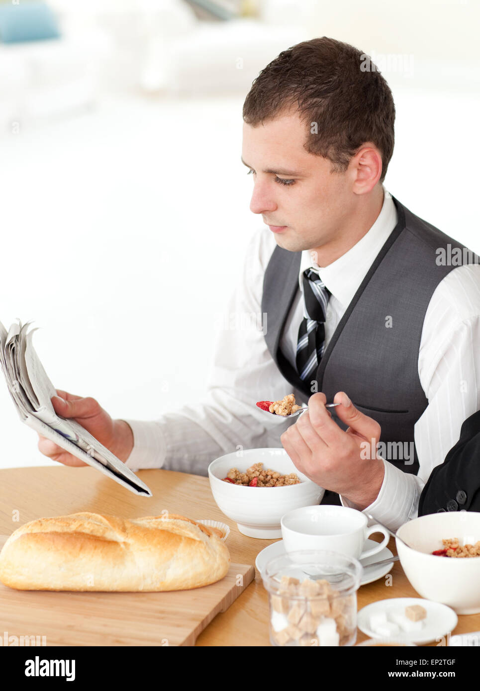 Reading newspapers spread hi-res stock photography and images - Alamy