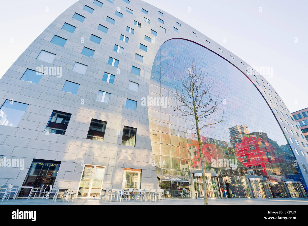 Netherlands, Rotterdam, view to market hall Stock Photo