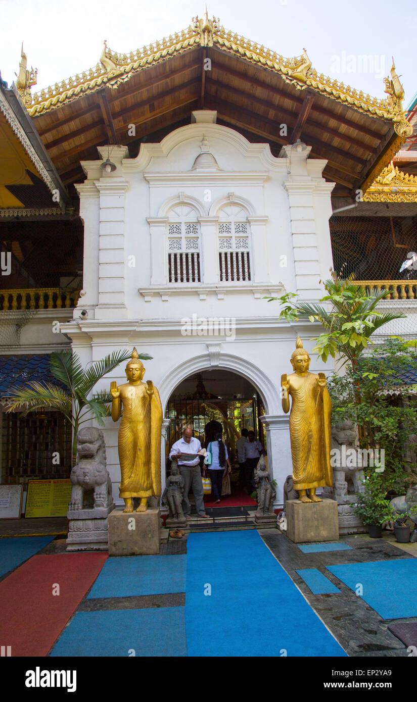 Gangaramaya Buddhist Temple, Colombo, Sri Lanka, Asia Stock Photo