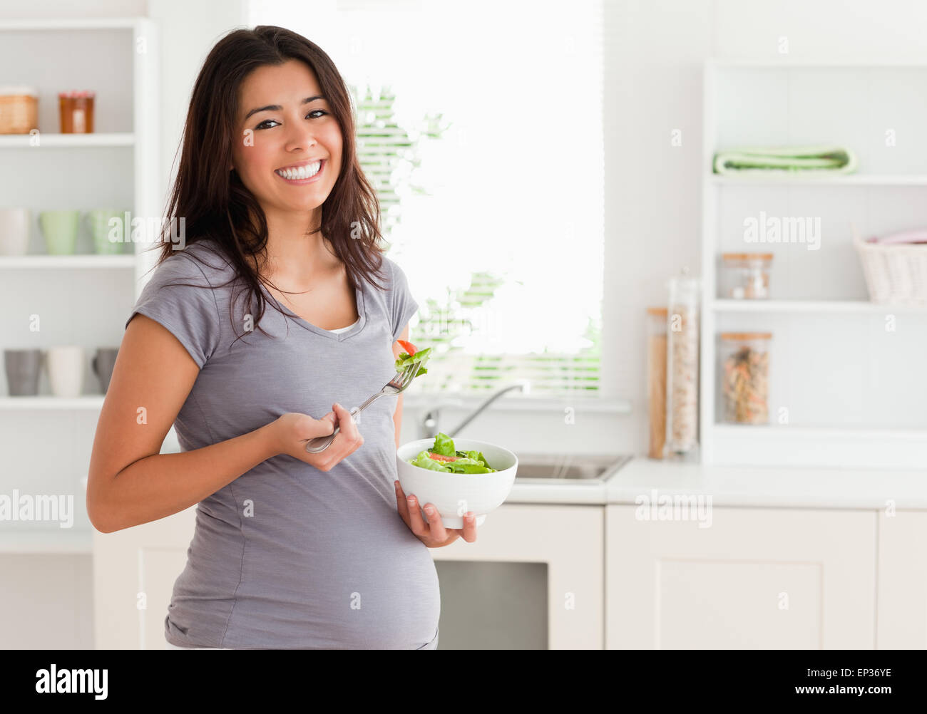 Pregnant woman grey hair hi-res stock photography and images - Alamy
