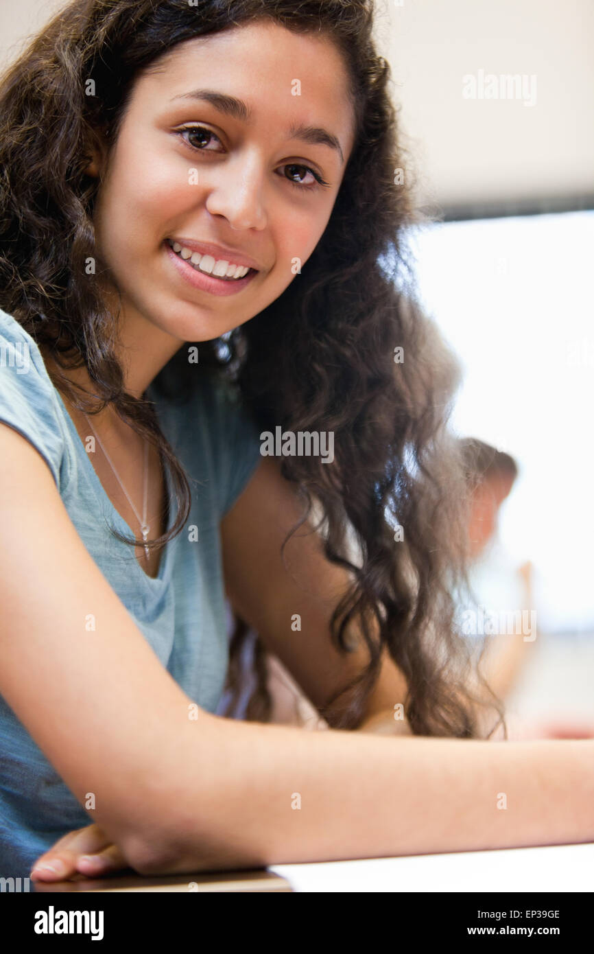 Portrait of a smiling young student Stock Photo - Alamy