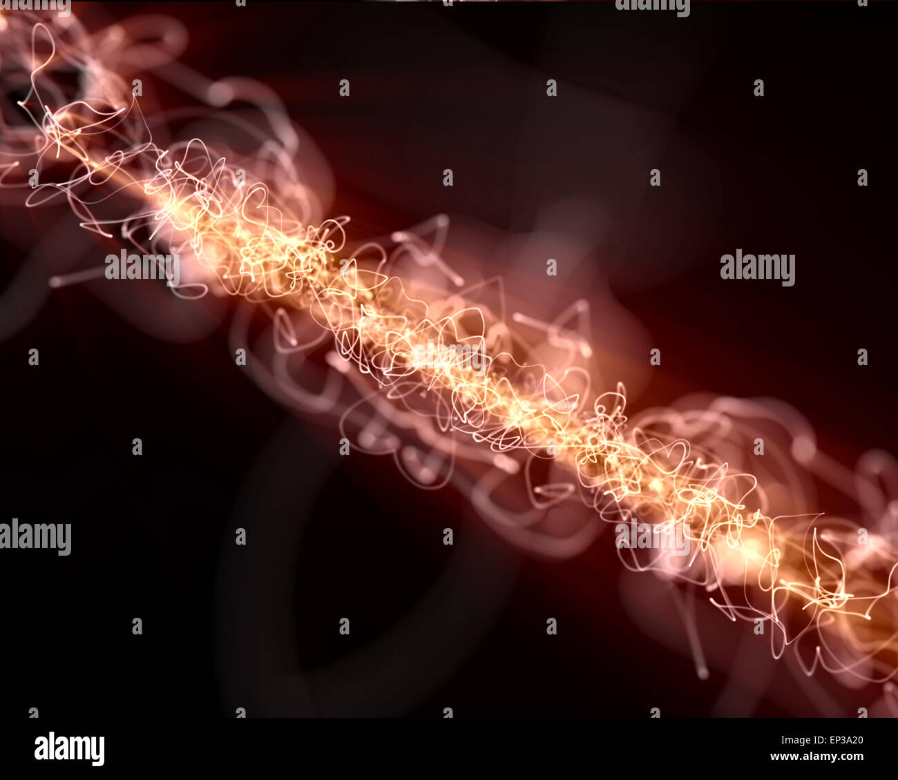 Red line of lightning Stock Photo - Alamy