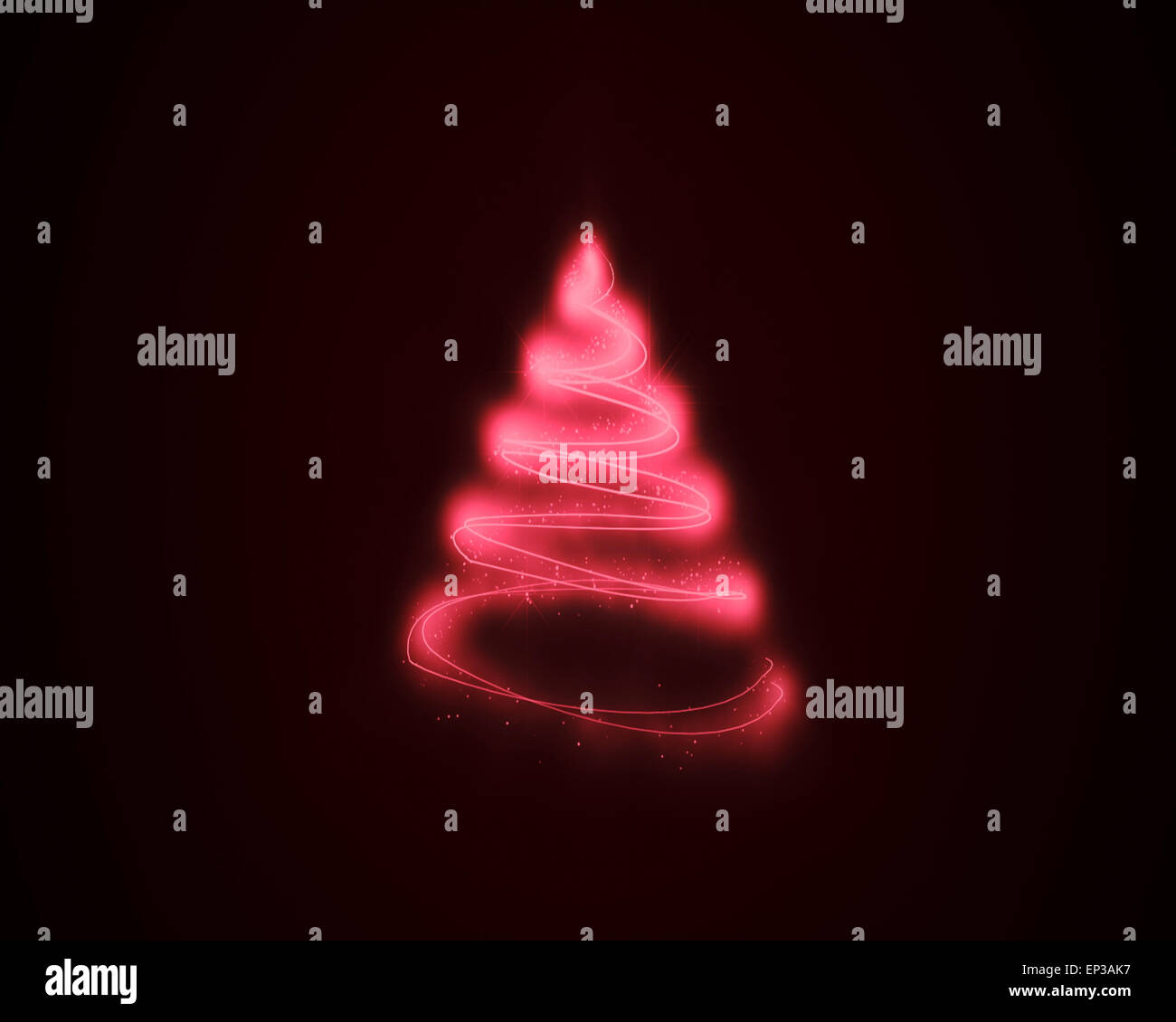 Circle of yellow lines of fluorescent lights Stock Photo Alamy