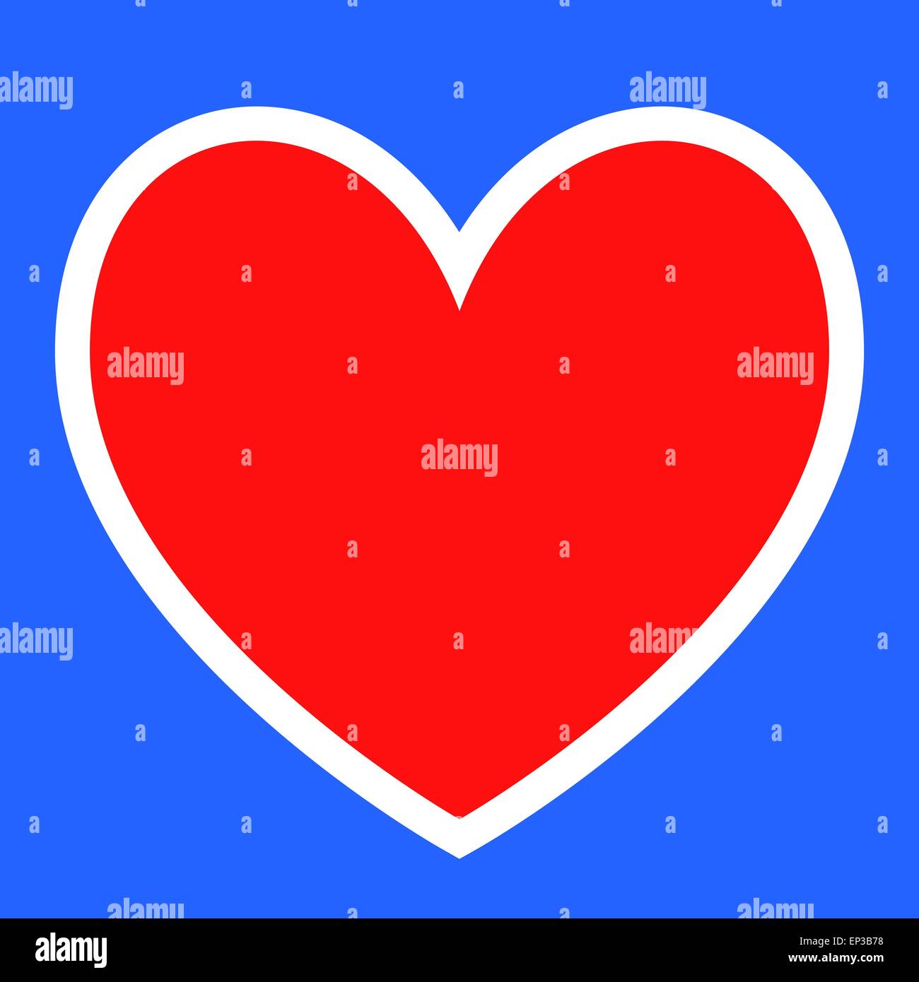 Red heart. Vector illustration Stock Vector Image & Art - Alamy