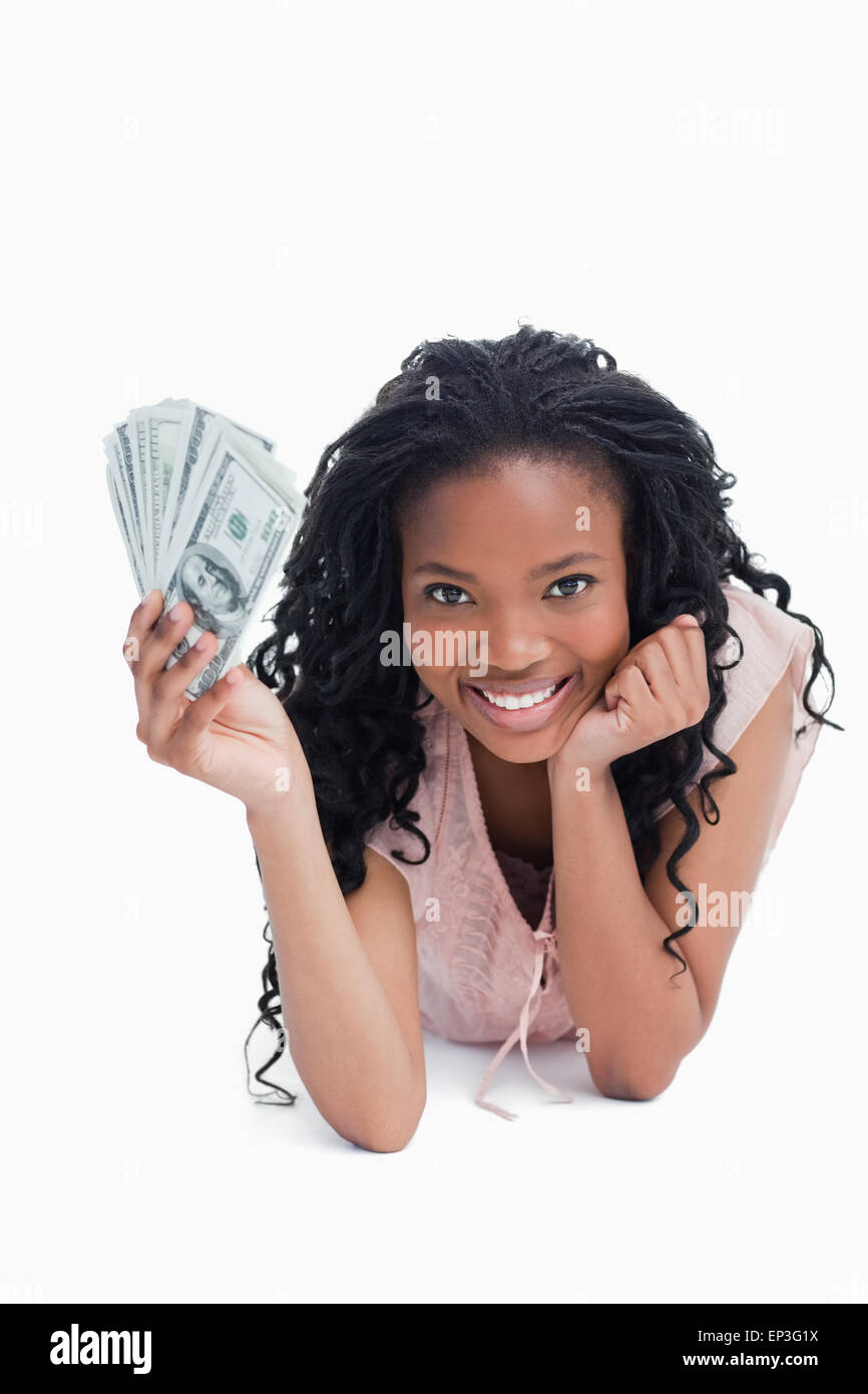 Woman dollar dollars women hand hi-res stock photography and