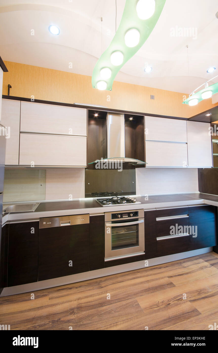 Interior of modern kitchen Stock Photo - Alamy