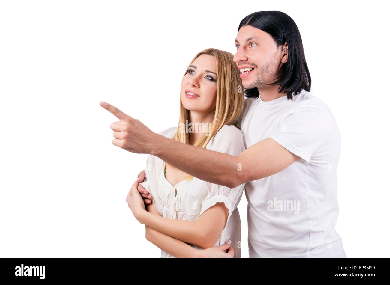 Pair of man and woman in love Stock Photo - Alamy