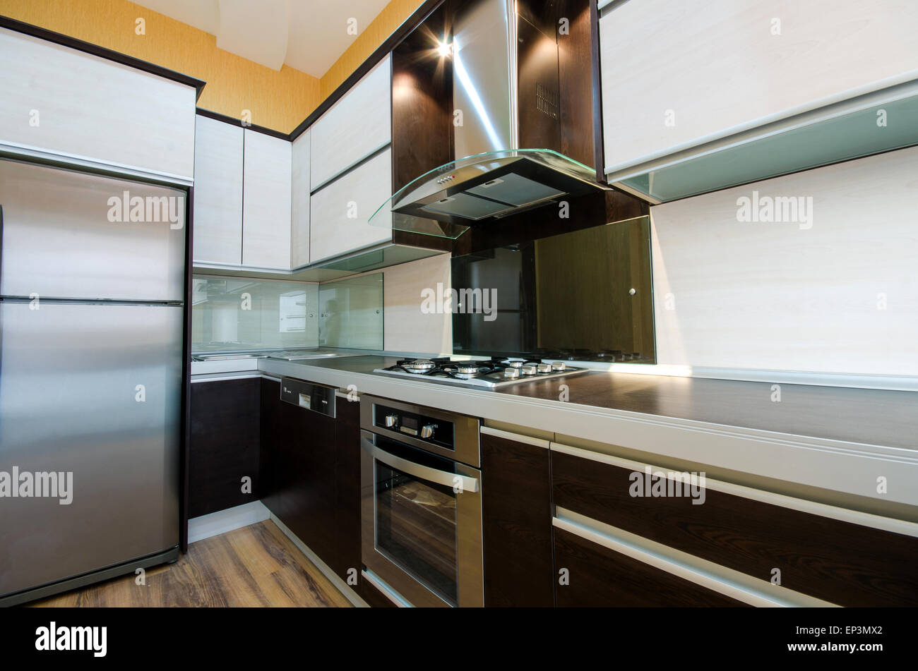 Interior of modern kitchen Stock Photo - Alamy