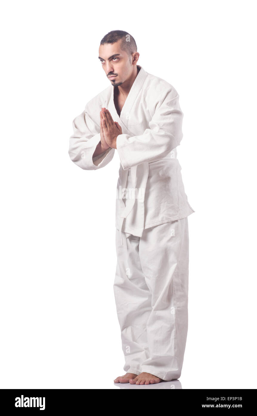 Karate martial arts fighter Stock Photo Alamy