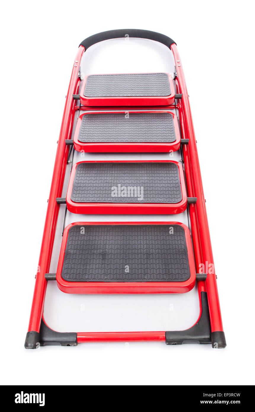Ladder isolated on the white background Stock Photo - Alamy