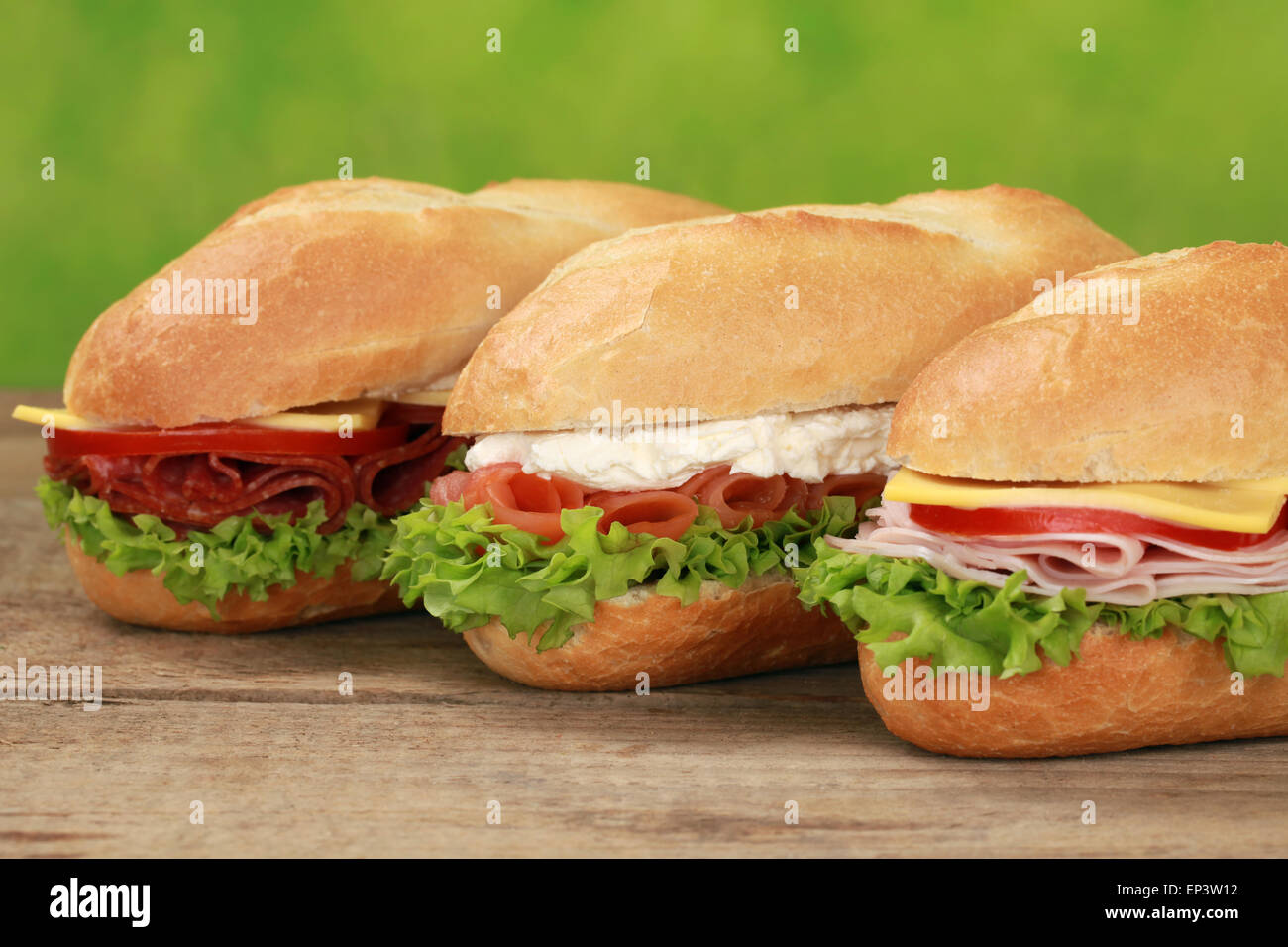 Sub Sandwich Stock Photo