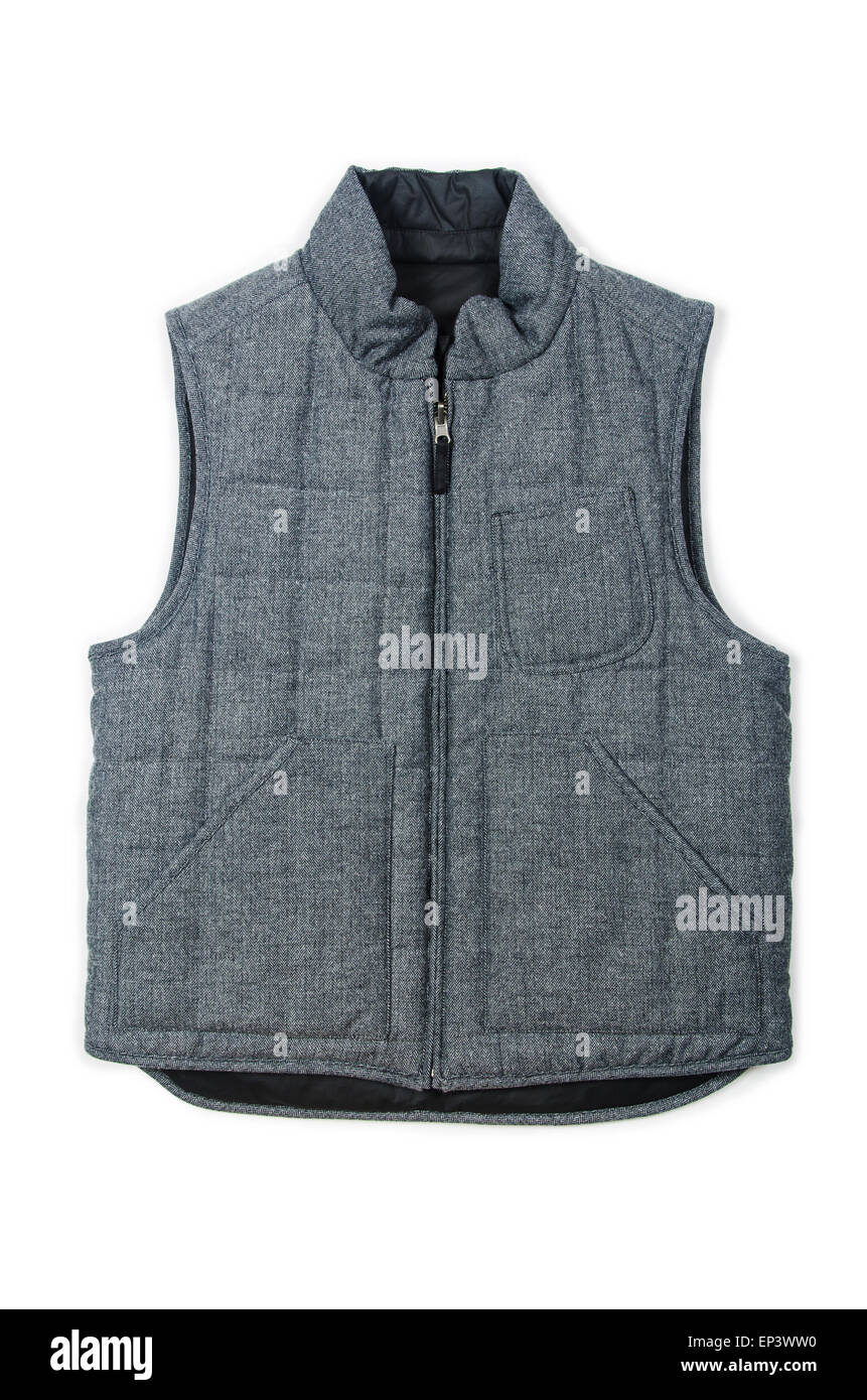 Vest isolated on the white background Stock Photo - Alamy