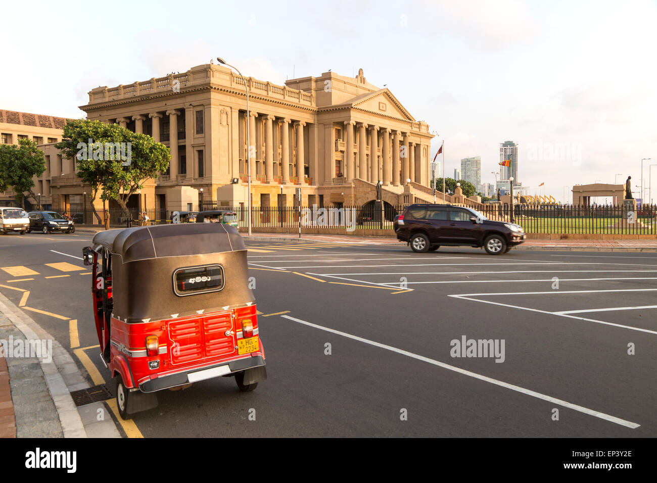 Old Parliament Building now the Presidential Secretariat offices, Colombo, Sri Lanka Stock Photo