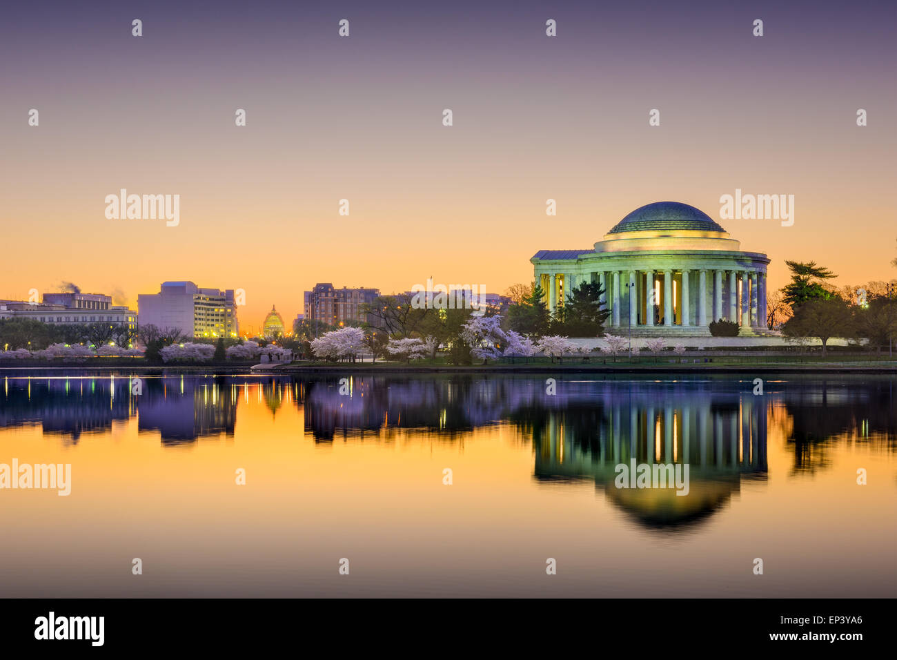 Washington, DC at the Tidal Basin. Stock Photo