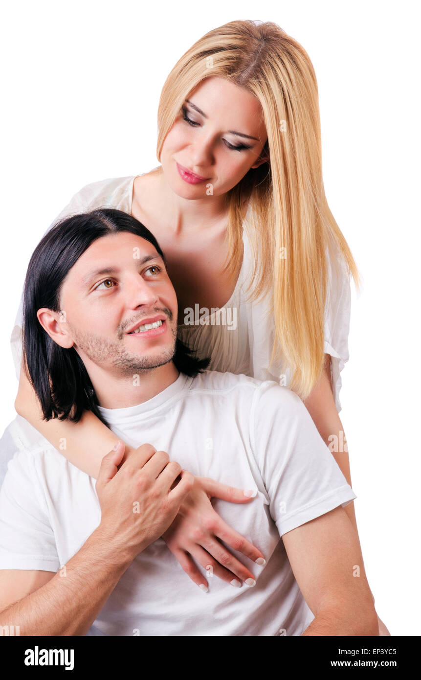 Pair of man and woman in love Stock Photo - Alamy
