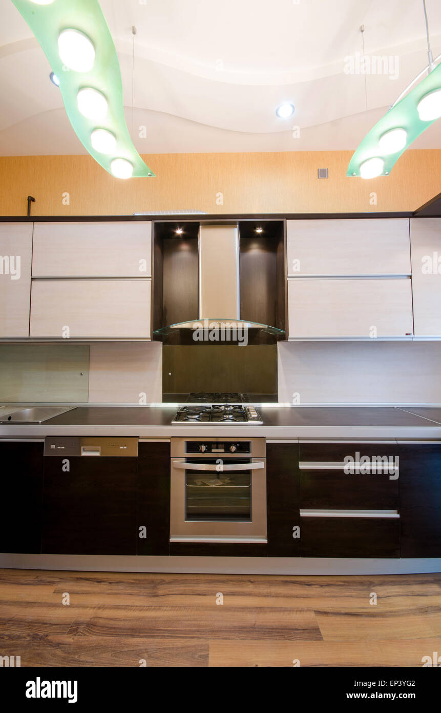 Interior of modern kitchen Stock Photo - Alamy