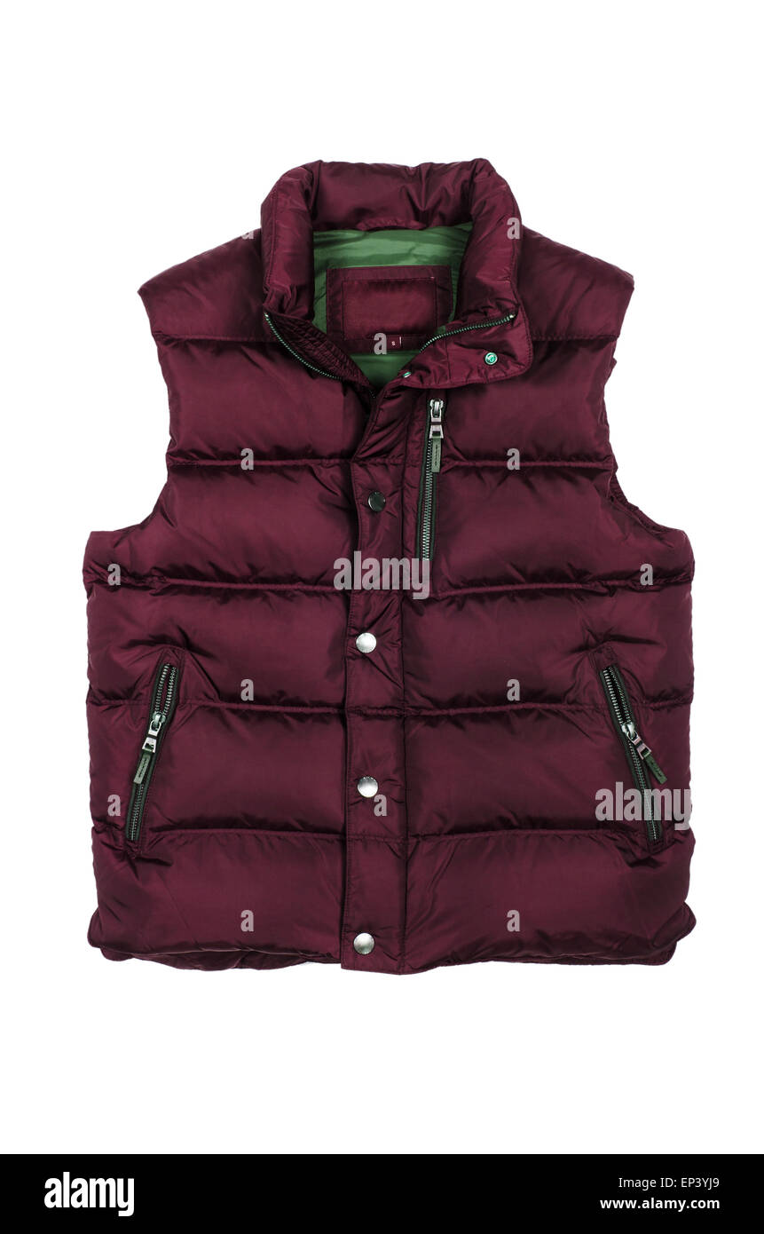 Vest isolated on the white background Stock Photo - Alamy