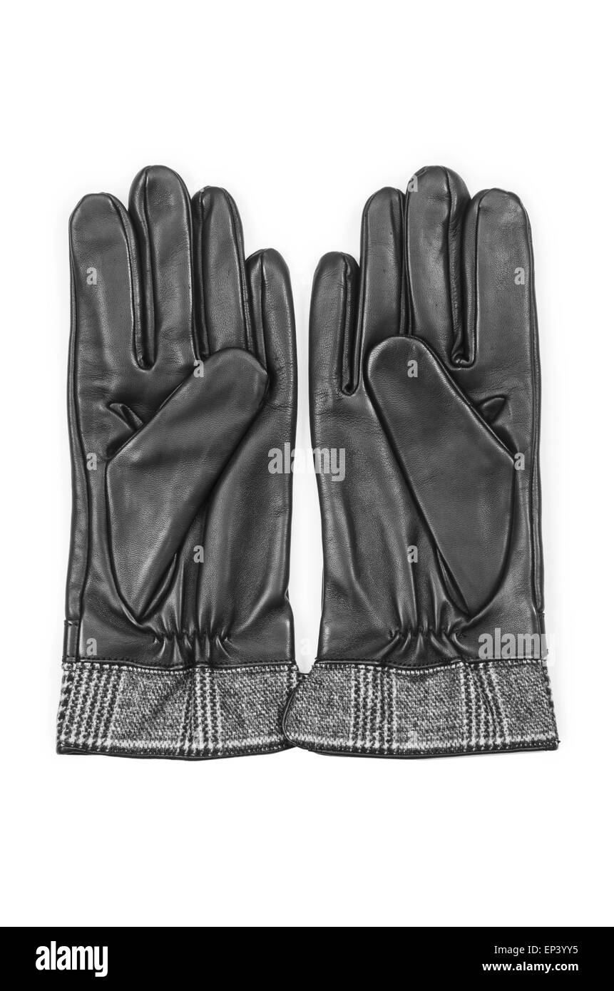 Gloves isolated on the white background Stock Photo - Alamy
