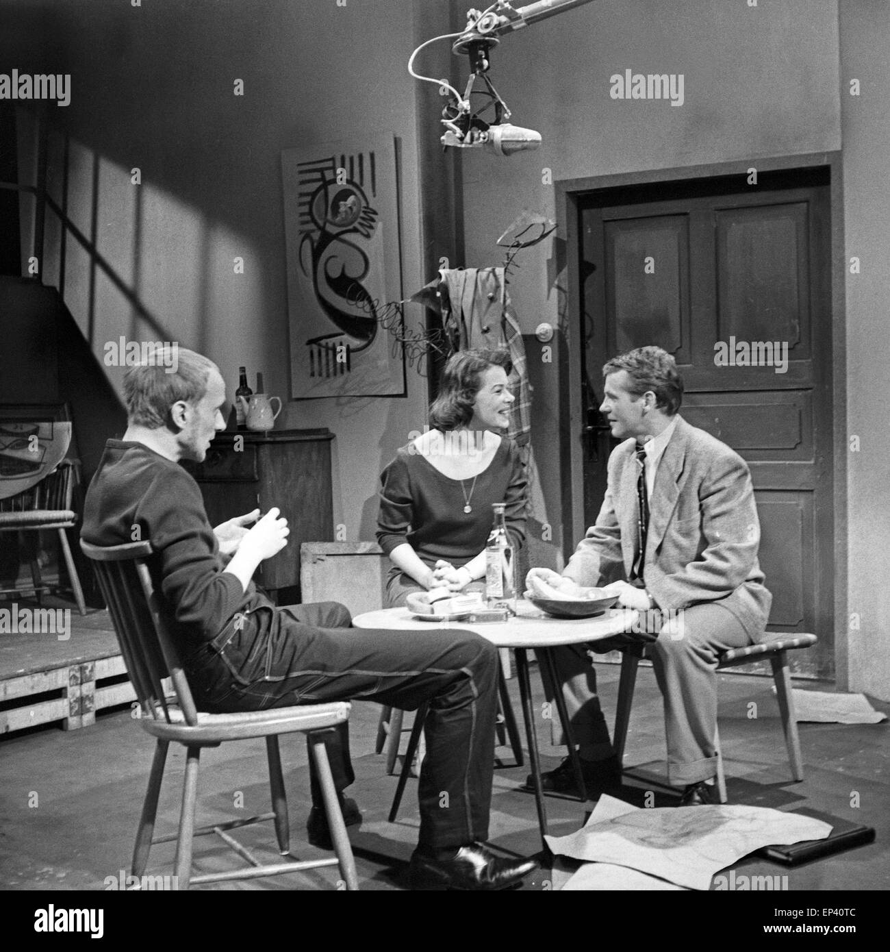 Das Geld, das auf der Straße liegt, Fernsehfilm, Deutschland 1958, Regie Egon Monk, Darsteller Das Geld, das auf der Straße liegt, Fernsehfilm, Deutschland 1958, Regie Egon Monk, Darsteller