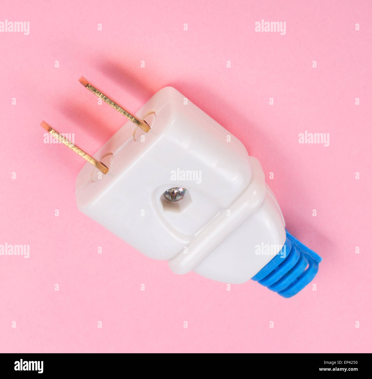 American Outlet Plug on pink background Stock Photo - Alamy