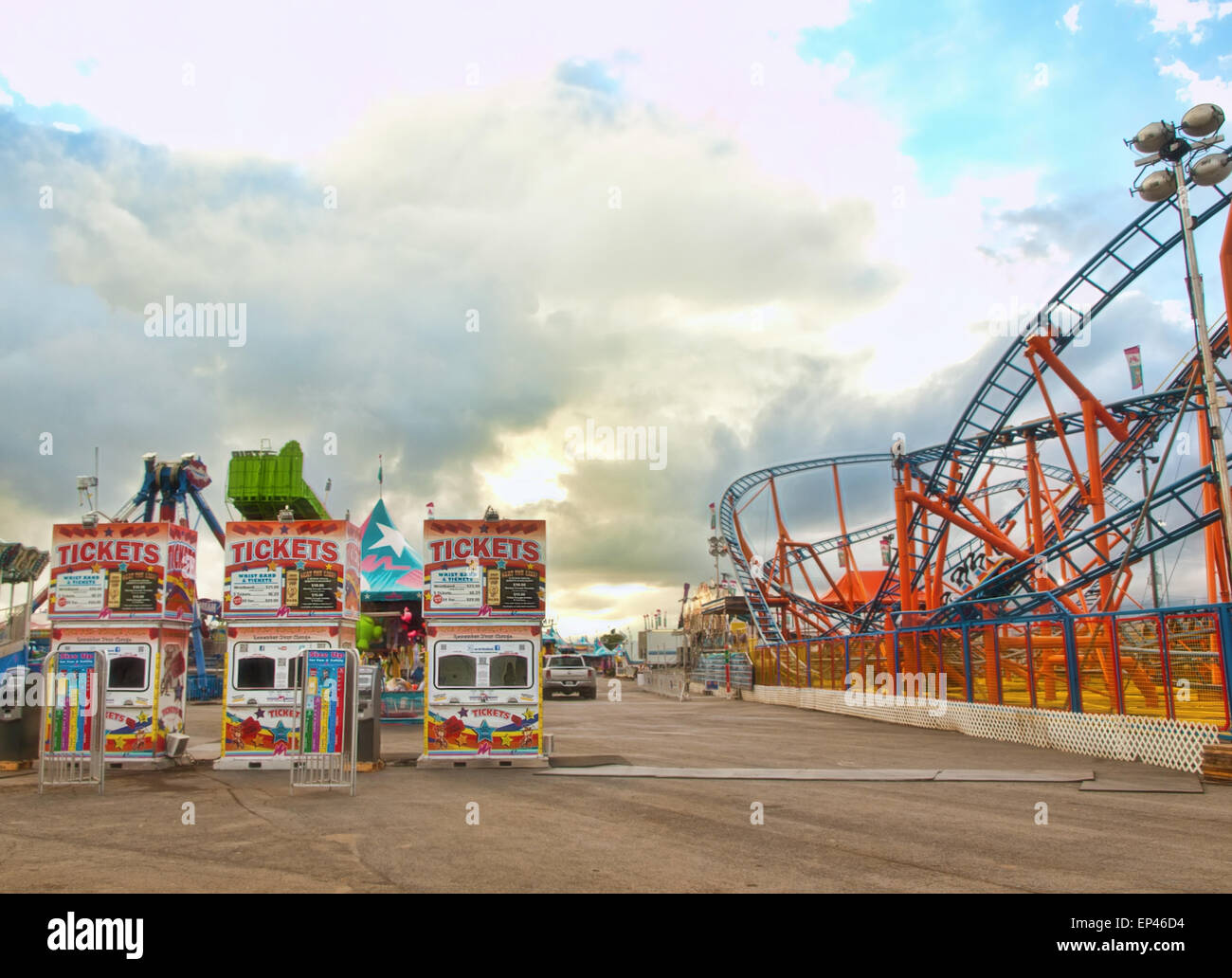 carnival midway Stock Photo