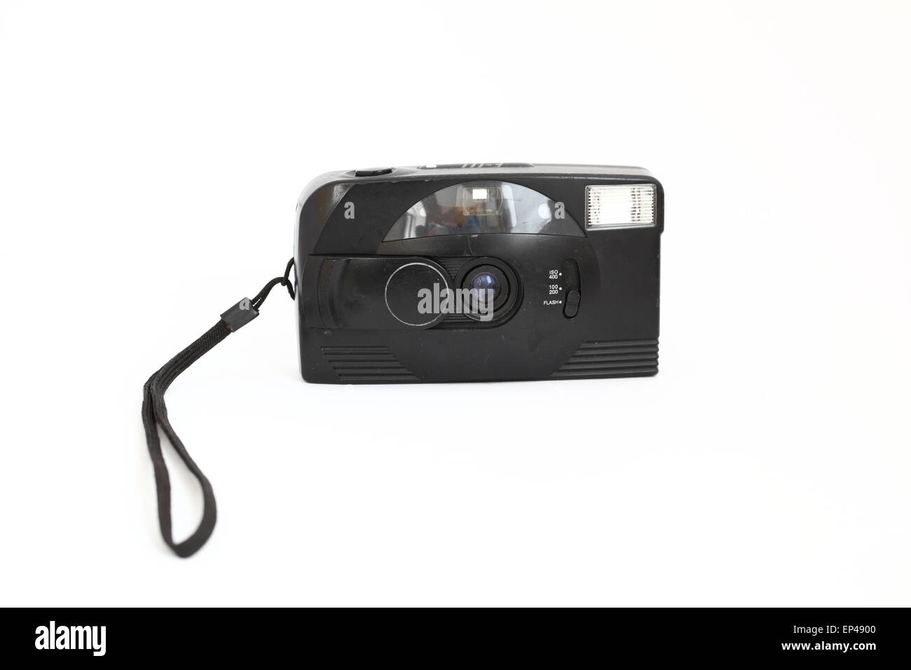 Black plastic film camera Stock Photo