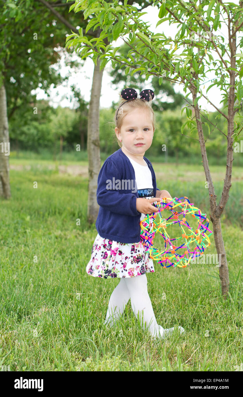 Country young child girl Stock Photo