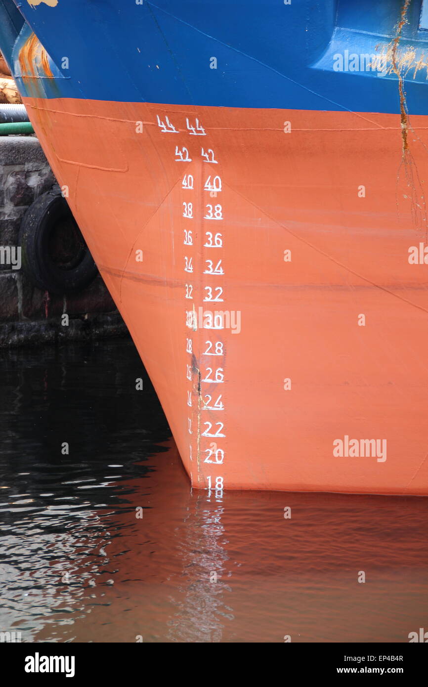 Detail Up 1/150 depth gauge ship draft Markings Water Line Model Marine