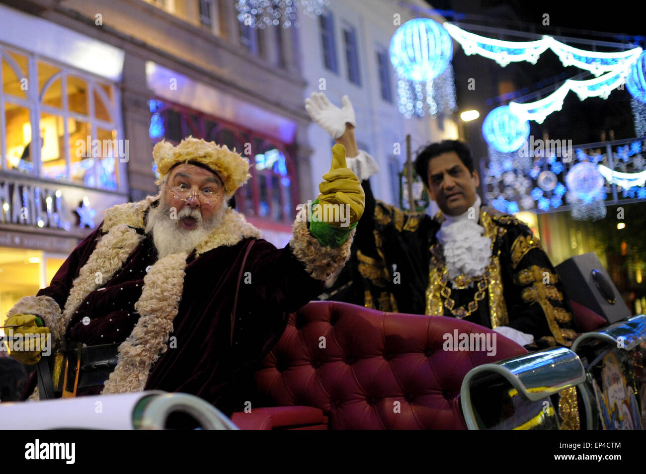 2014 Birmingham Christmas Parade and holiday lights Featuring Santa