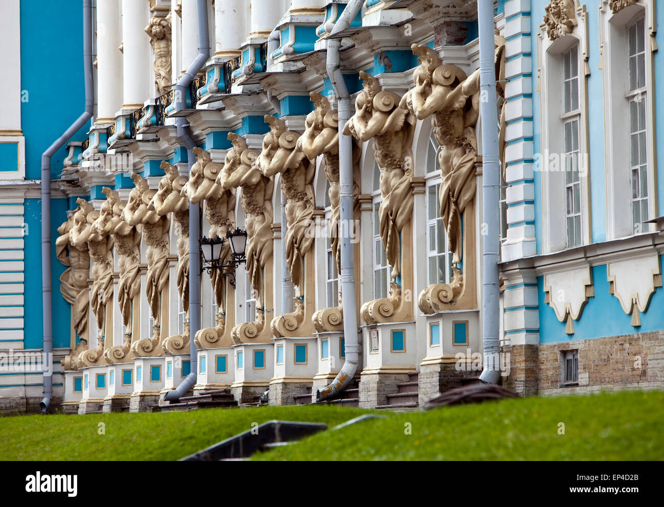 Katherine Palace hall in Tsarskoe Selo, Russia.. Stock Photo