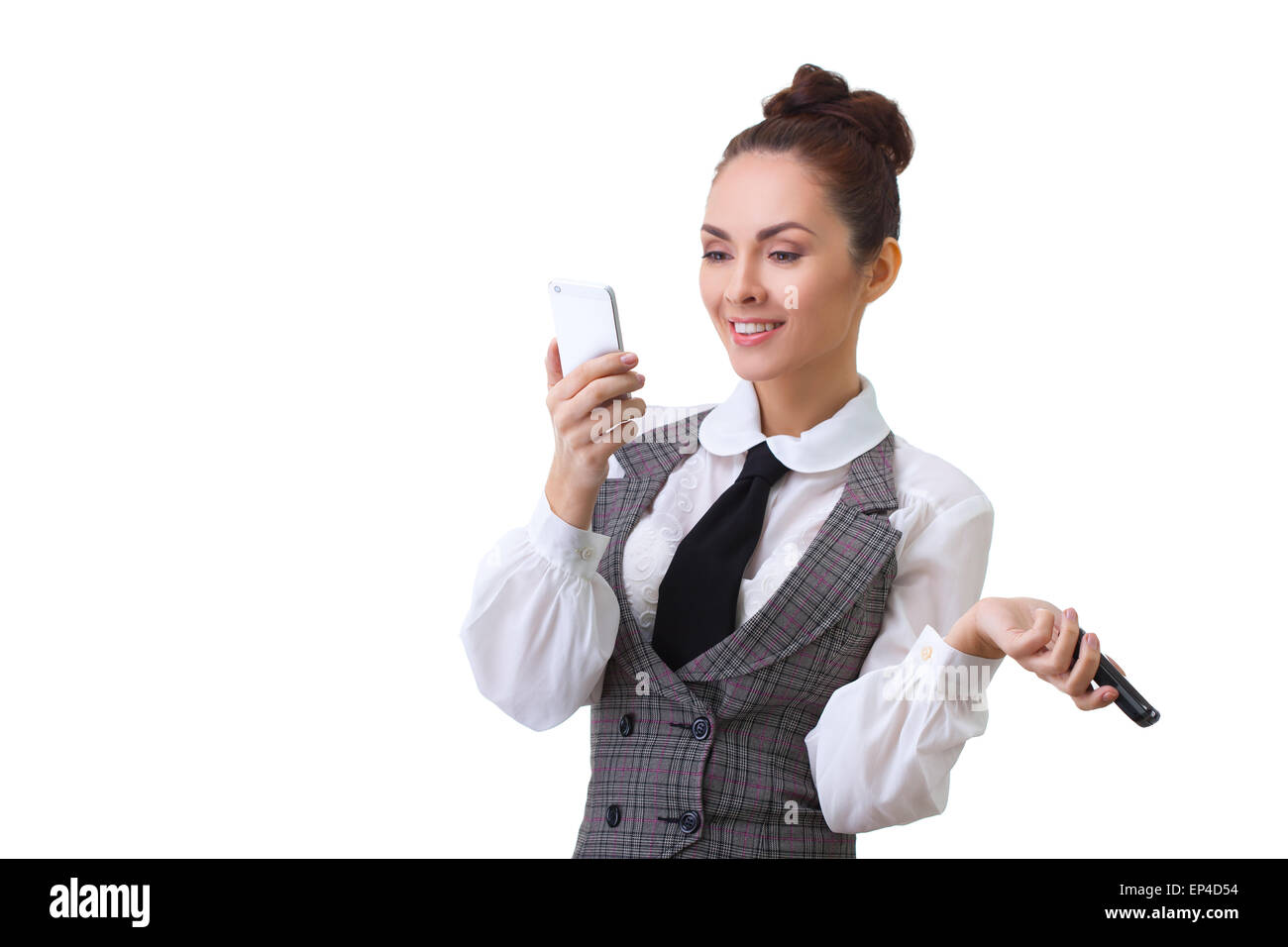 Compare the two mobile phones Stock Photo Alamy