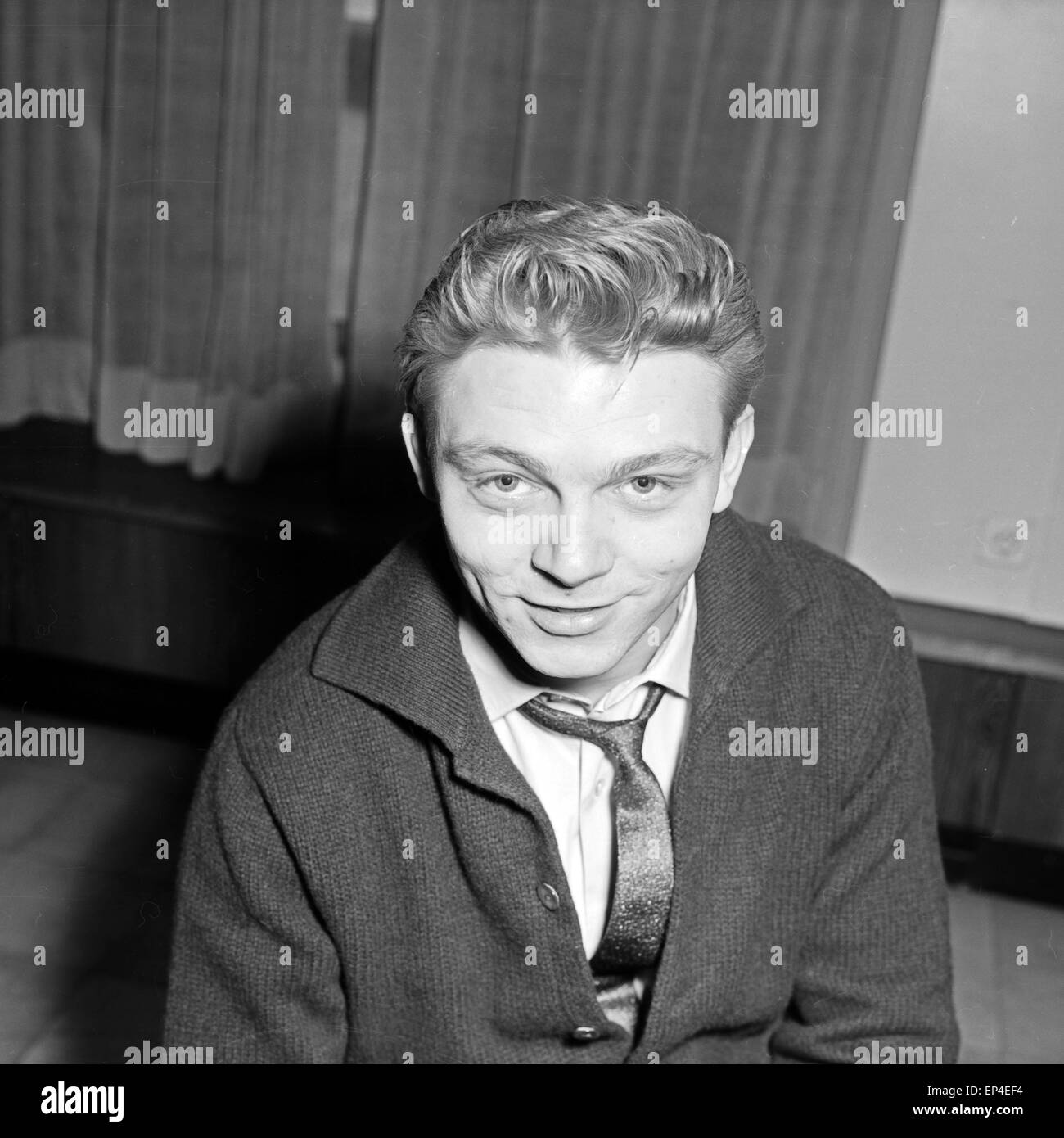 Deutscher Schauspieler und Synchronsprecher Uwe Friedrichsen, Deutschland 1950er Jahre. German (dubbing) actor Uwe Friedrichs Stock Photo