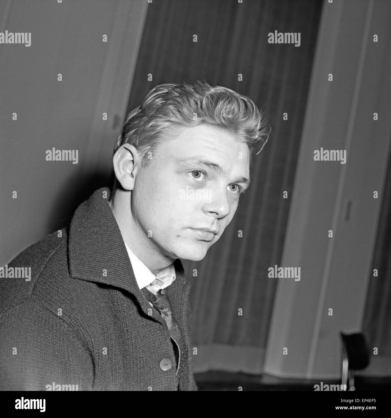 Deutscher Schauspieler und Synchronsprecher Uwe Friedrichsen, Deutschland 1950er Jahre. German (dubbing) actor Uwe Friedrichs Stock Photo