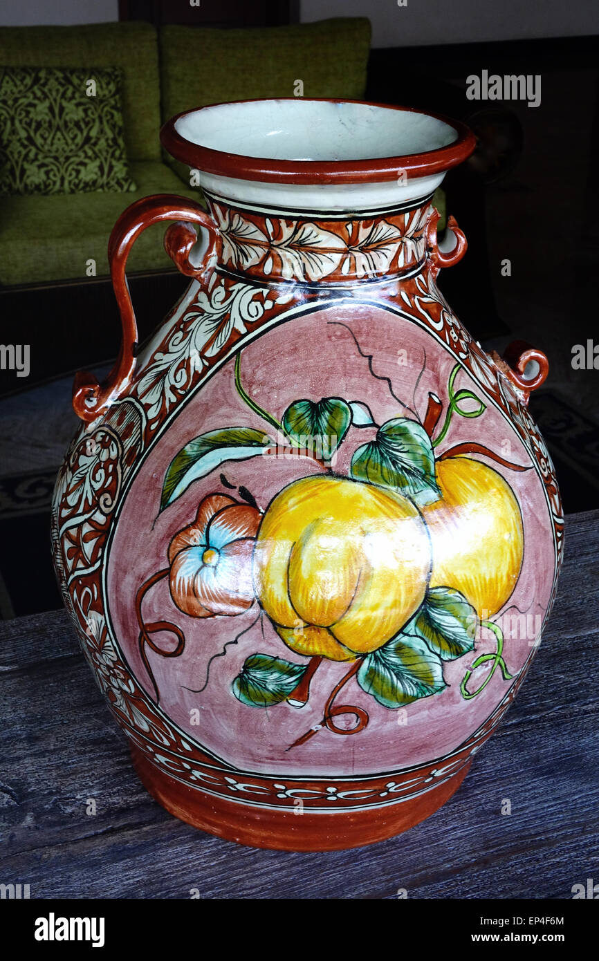 Decorated Mexican vase Stock Photo - Alamy