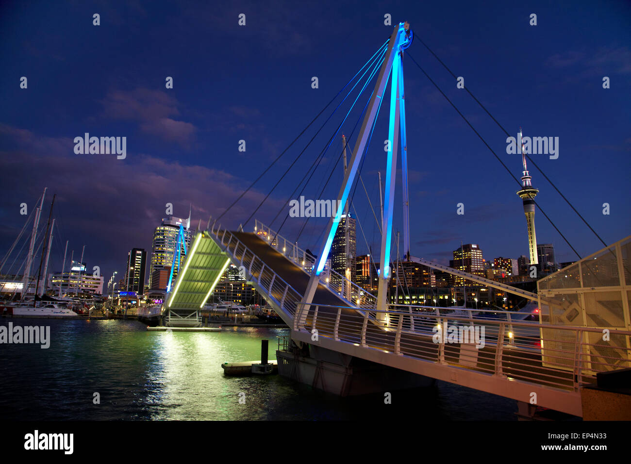 Wynyard Crossing bridge between Viaduct Harbour and Wynyard Quarter