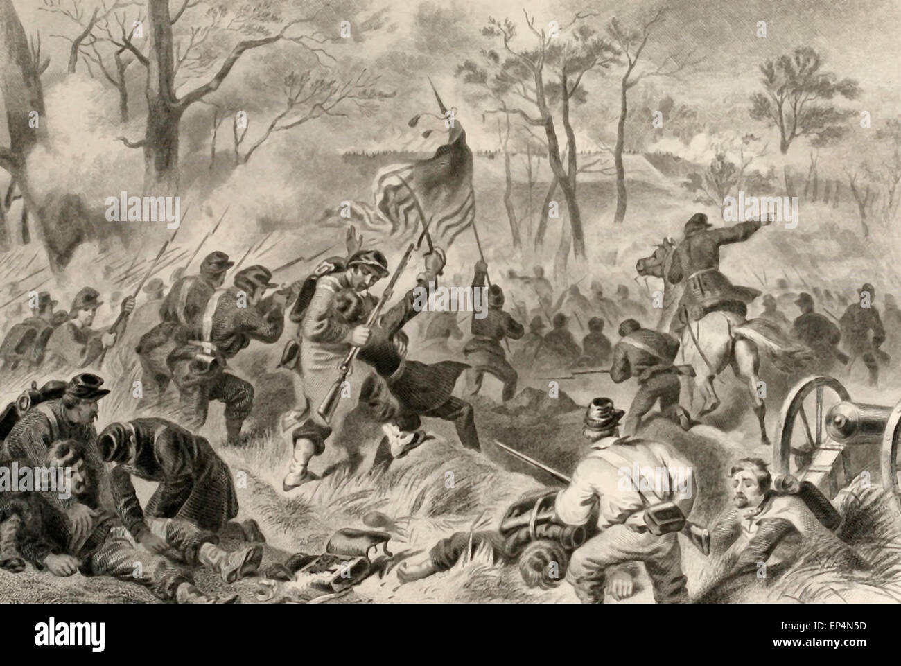 Capture of Fort Donelson, Tennessee during the USA Civil War Stock Photo