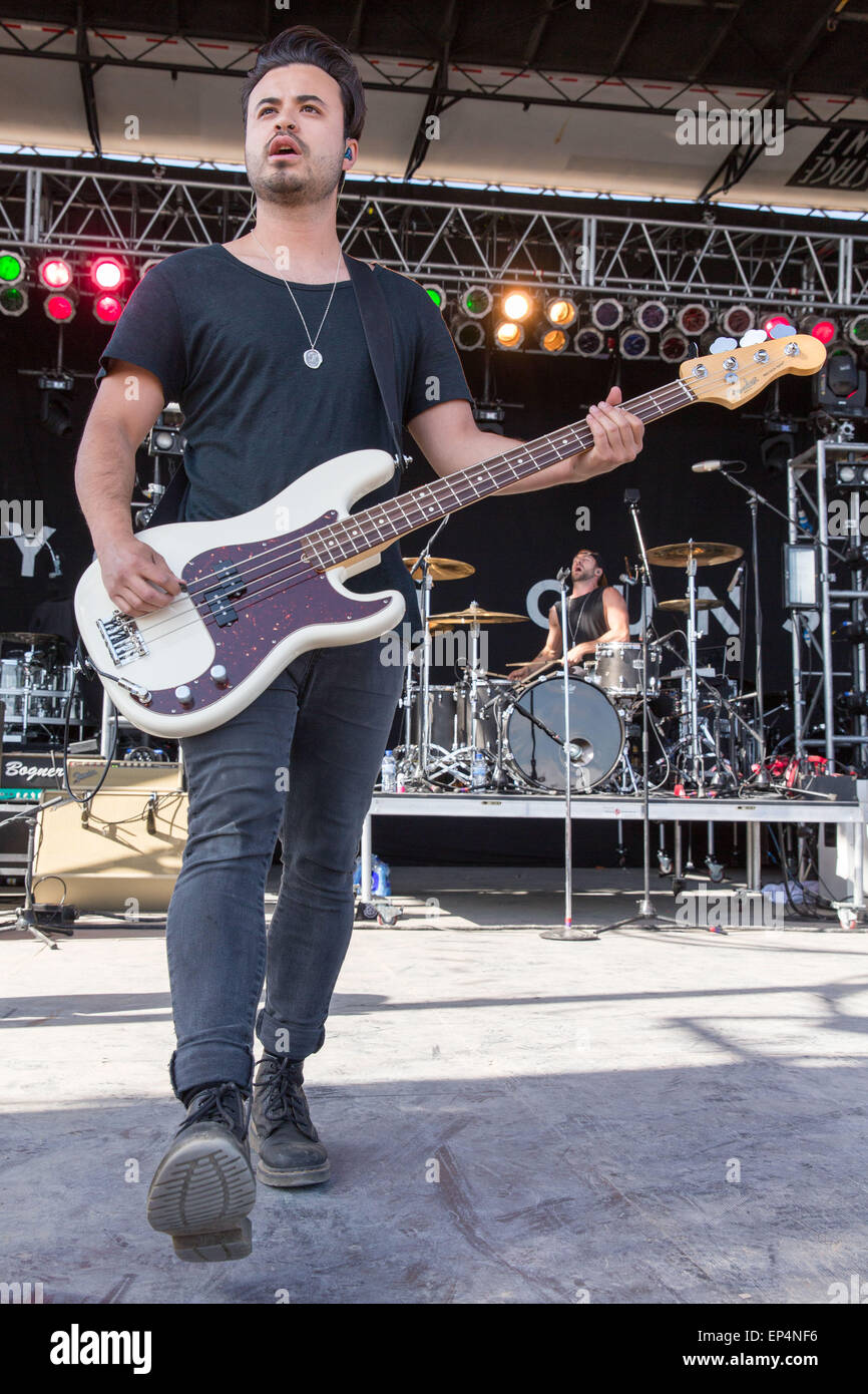 May 9 15 Somerset Wisconsin U S Bassist Simon Mitchell Of Young Guns Performs Live On Stage At The Inaugural Northern Invasion Music Festival During The World S Loudest Month At Somerset