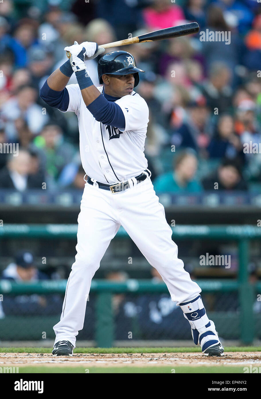 Detroit, Michigan, USA. 13th May, 2015. Detroit Tigers outfielder